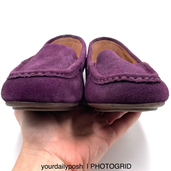 Purple suede Vionic Debbie moc loafer flats women’s US size 7 - Picture 5 of 14
